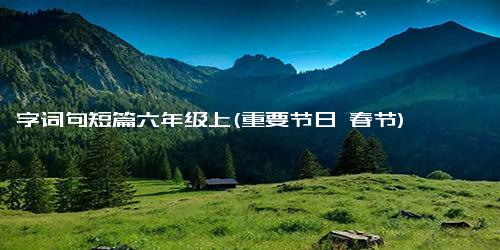 字词句短篇六年级上(重要节日 春节)